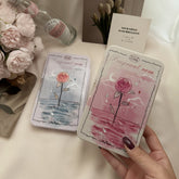 Custodia a contatto a color rosa fantasy vintage